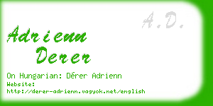 adrienn derer business card